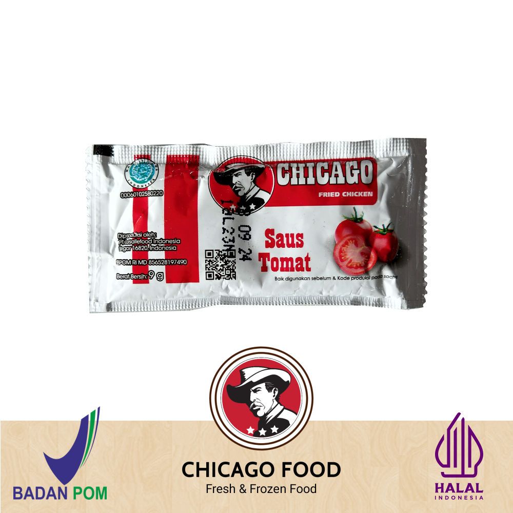 

Saos Tomat Sachet Chicago 9gr/25Pcs