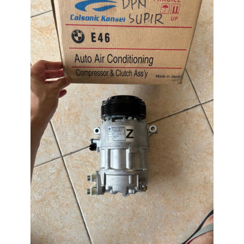 Compressor Kompresor Bmw E46 E-46 Depan Supir Calsonic