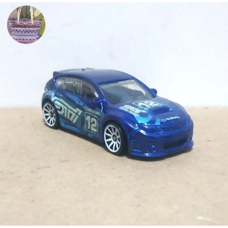 Hot Wheels Subaru WRX STI Blue biru Loose