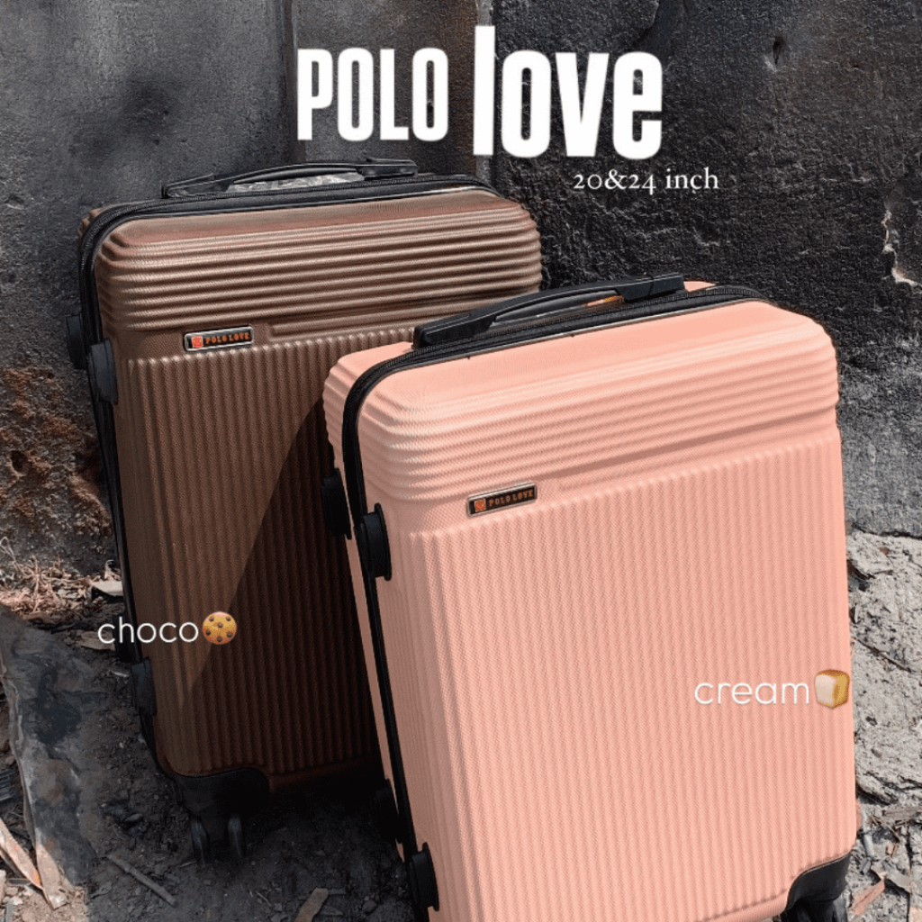 Paket Hemat Bagpark [ Koper Polo 20 Inch 24 Inch ] Koper Fiber Polo 20 Inch Koper Fiber 24 Inch Polo