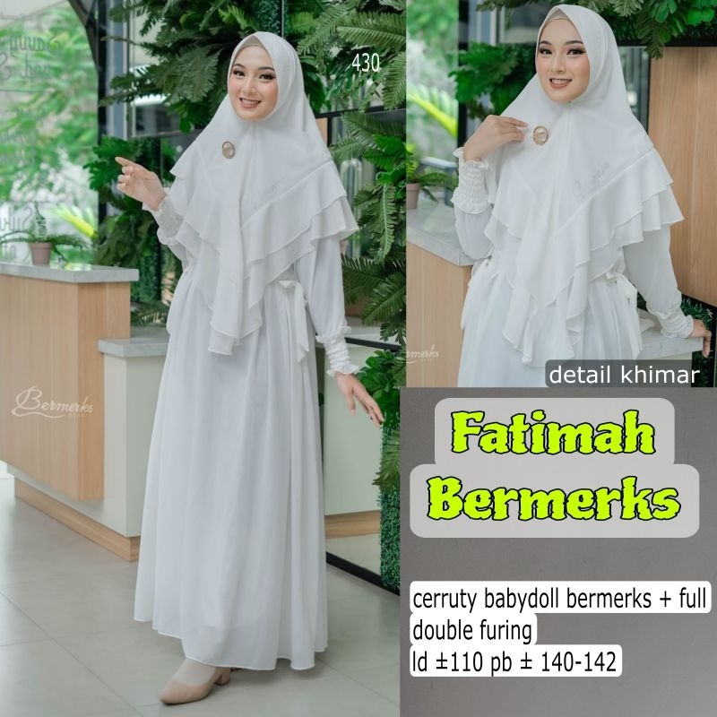 Gamis cerruty babydoll by bermerks/ fatimah bermerks/ azahra bermerks/ f alma bermerks/ gamis cerrut