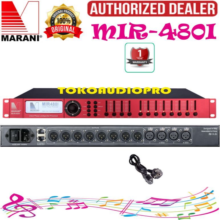 DLMS Marani MIR480I Flagship MIR 4 IN 8 OUT Audio System Processor Speaker Management MIR-480I