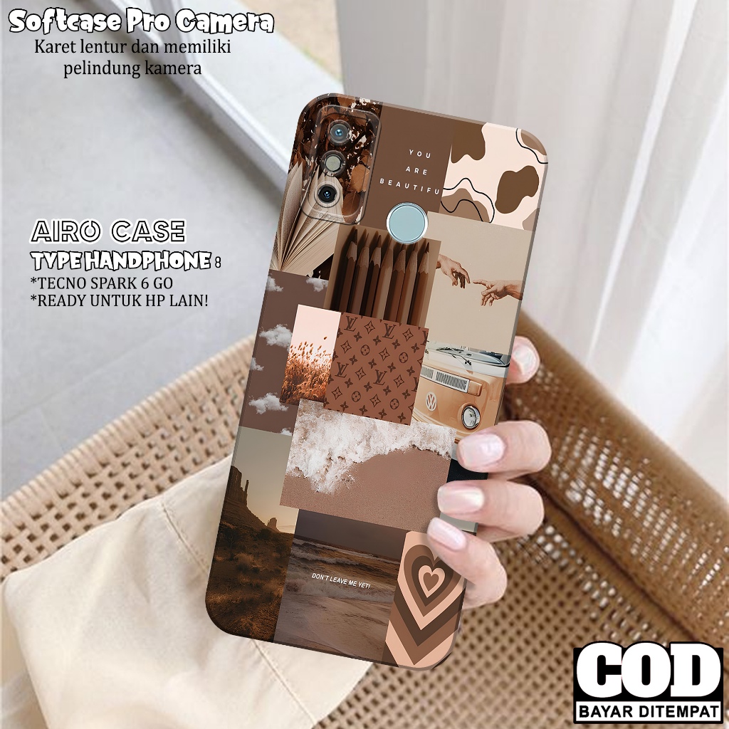 Case TECNO SPARK 6 GO - Softcase TECNO SPARK 6 GO - Fashion Case AESTHETIC - Casing TECNO SPARK 6 GO
