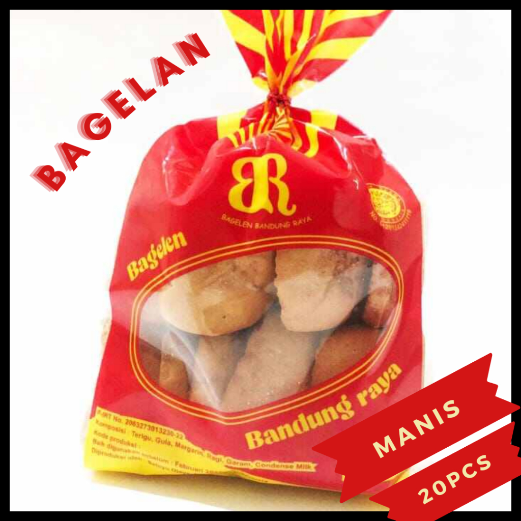 

Cemilan Roti Kering Sharon Bagelan Bandung Raya Bagelen Manis Isi 30 Pcs