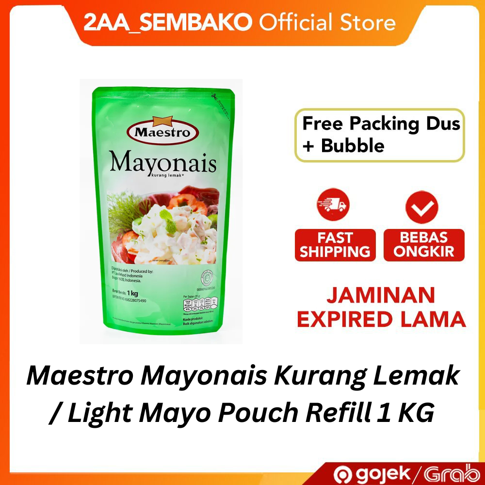 

Maestro Mayonais Kurang Lemak Pouch Refill 1 KG