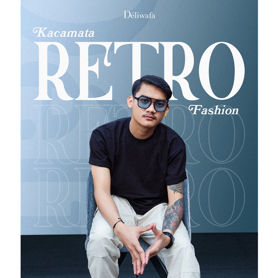 Dijamin Ekonomis DELIWAFA KACAMATA RETRO FASHION FF1