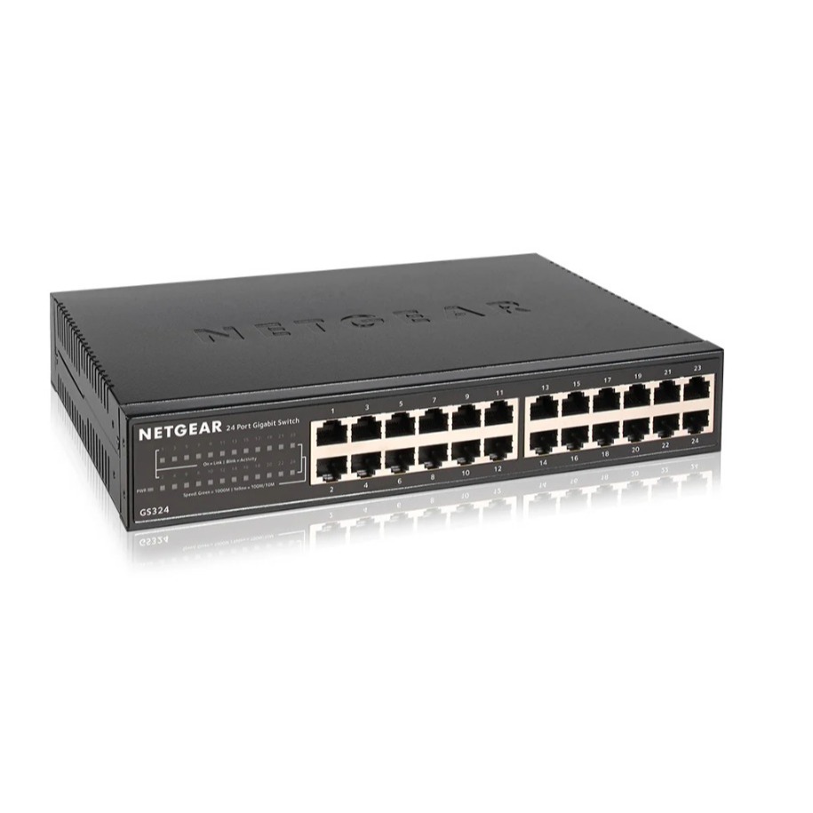NETGEAR GS324 — 24 Port Gigabit Ethernet Unmanaged Switch