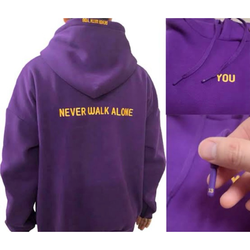 BTS YOU ori official tag hoodie hd sweater jimin jhope rm suga army jungkook v bt21 ungu purple