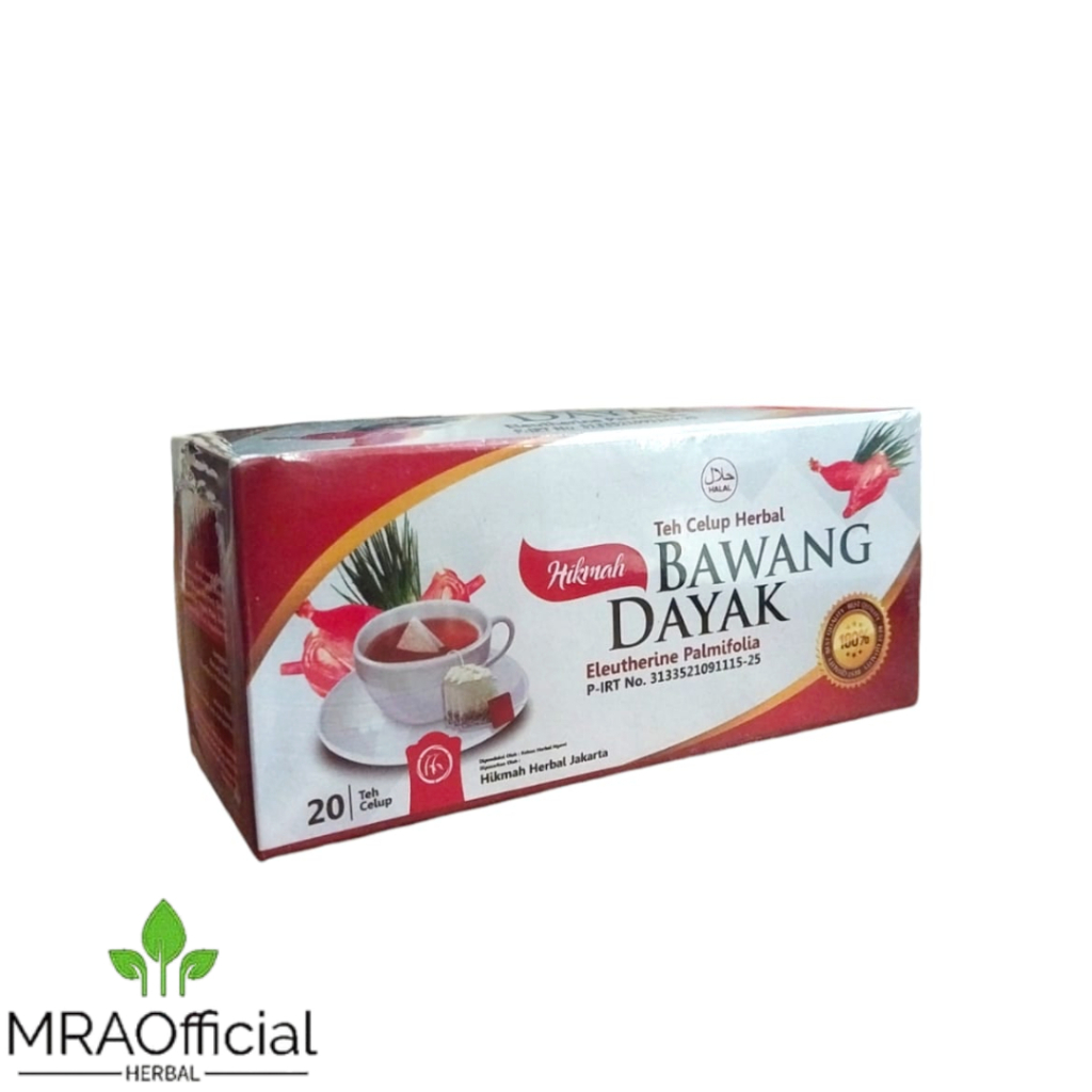 

Teh Celup Herbal Bawang Dayak Hikmah | Teh Bawang Dayak Isi 20 Tea Bag Original