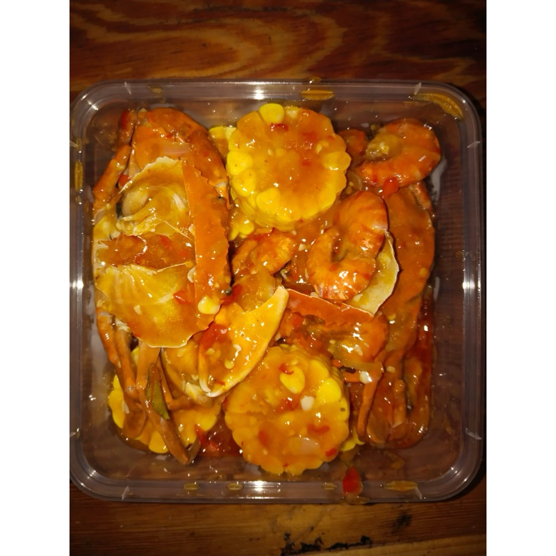

seafood tumpah 1000ml, murah cukup untuk 3 porsi