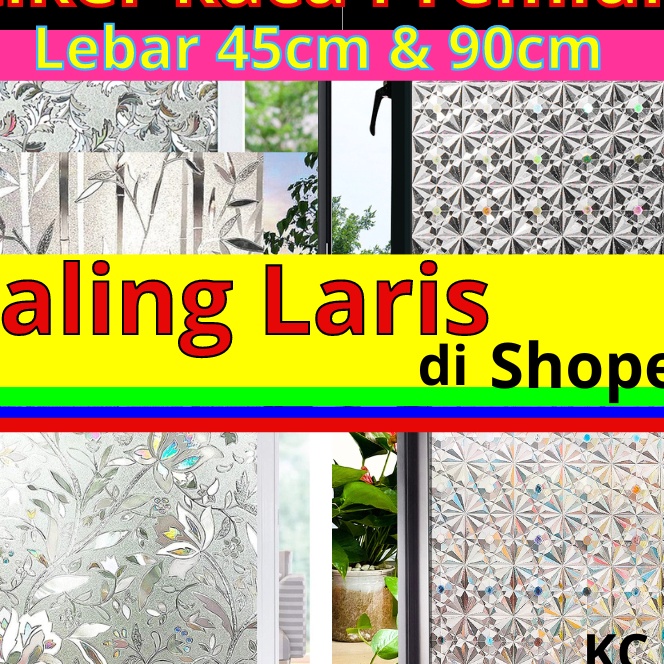Gila STICKER STIKER KACA HOLOGRAM DIAMOND SUNBLAST KACA STICKER SETIKER WALLPAPER PINTU JENDELA KACA