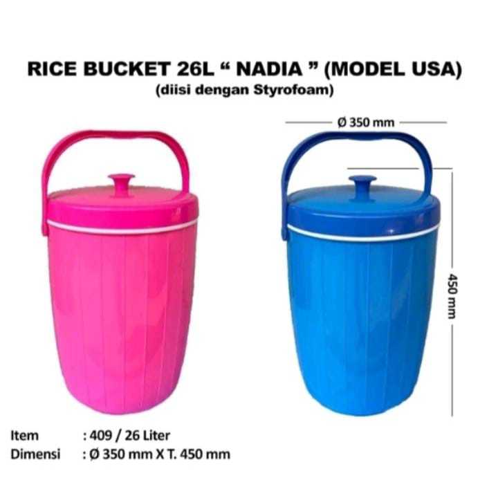 HARGA GROSIR TERMOS NASI TAHAN LAMA/ TERMOS ES BATU UKURAN BESAR 26 30 LITER/RICE BUCKET/ICE BUCKET