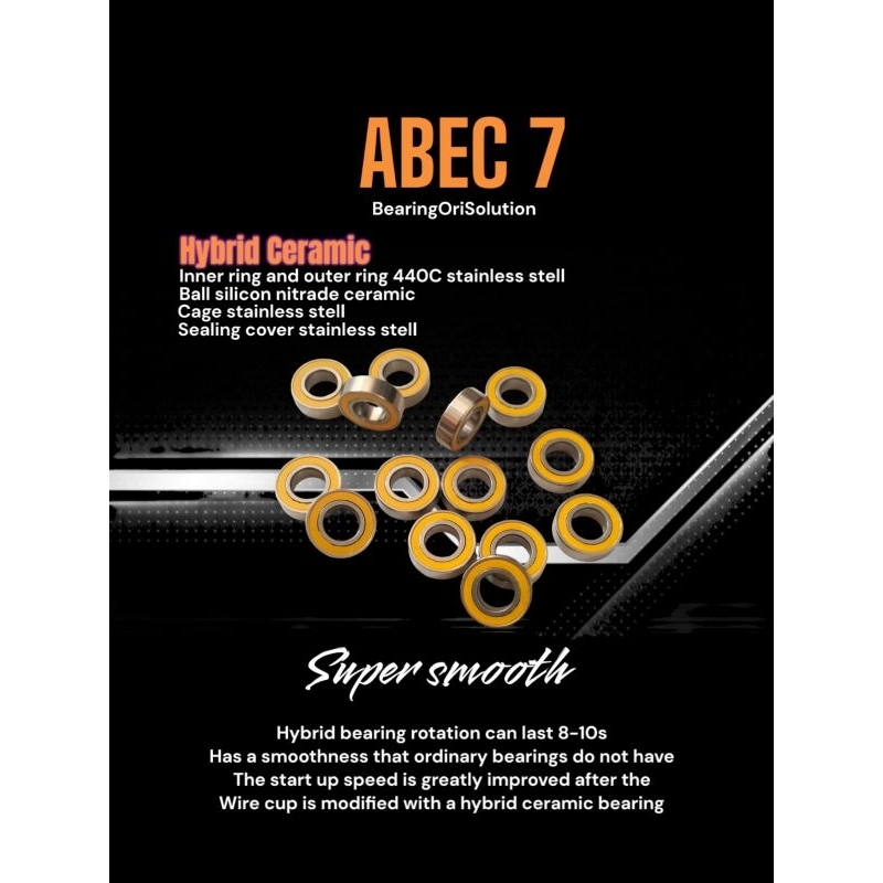 bearing hybrid ceramic S 688 20S abec7 super smooth 8x16x5