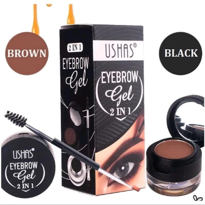 USHAS EYEBROW GEL 2 IN1