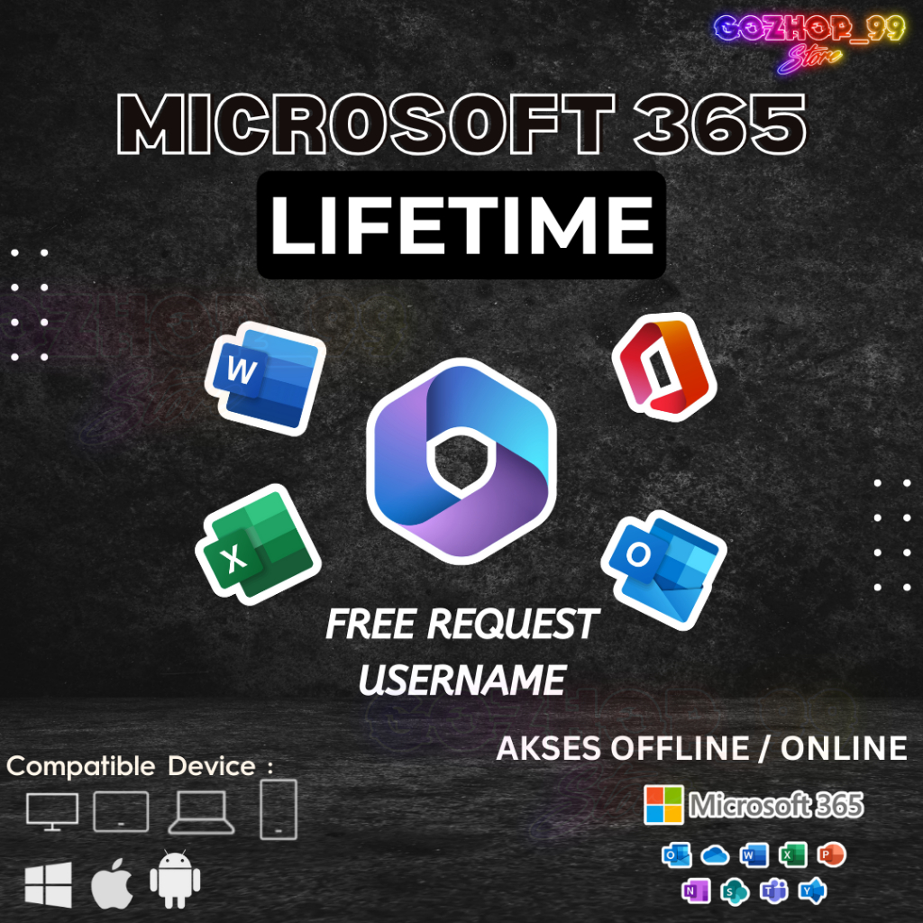 

Mісrоsоft Ӡ65 - Word,Excel,PPT Lifetime Account License Resmi Legal Original Bergaransi