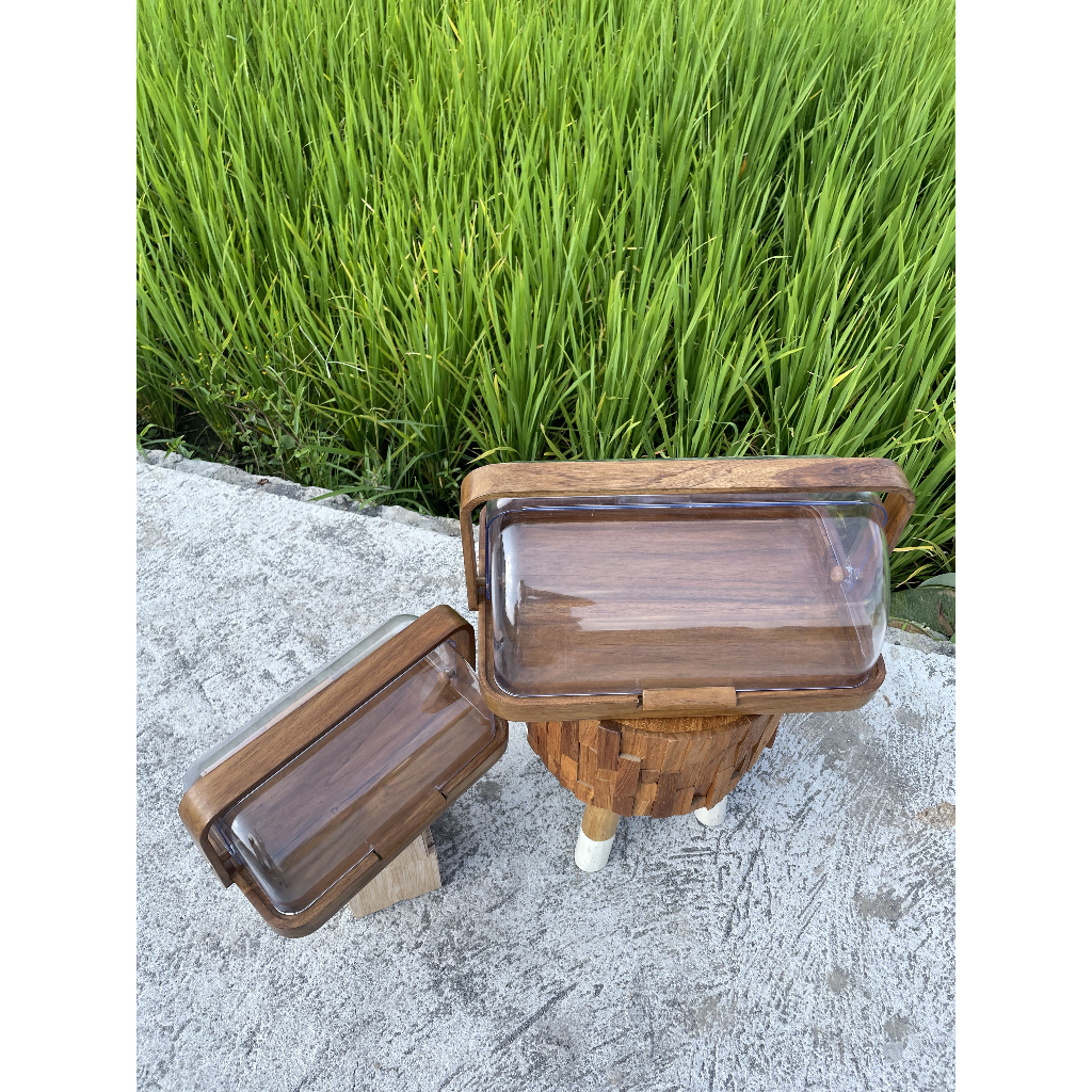 RAKAU.INA Box Roti Kayu Jati | Wooden Bread Box