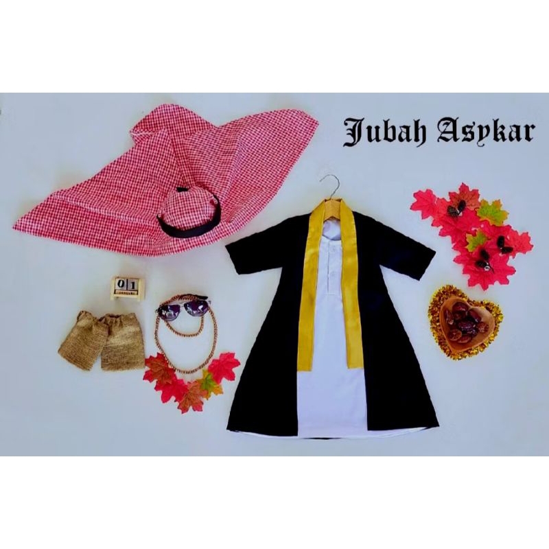 JUBAH ASYKAR NEWBORN/BAYI/ANAK/JUBAH ANAK/JUBAH RAJA ARAB ANAK(READYSTOK)