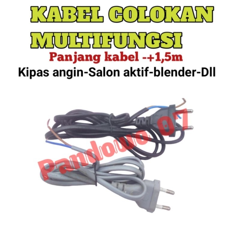 Kabel colokan // kabel colokan kepala buntung // kabel colokan kipas angin