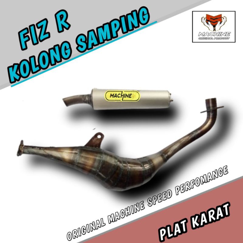 KNALPOT FIZR FIZ R BM POWER KOLONG SAMPING PLAT KARAT ORIGINAL MACHINE BUKAN ABRT RTX