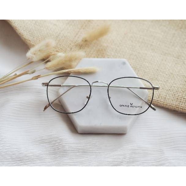 Update Harga Kacamata Ursula Kotak Frame Besi Tipis Ringan Antiradiasi minus normal baca plus cylind