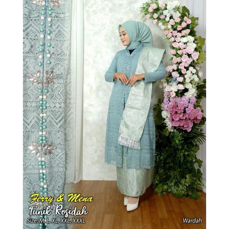 Atasan kebaya Rosidah/ kebaya tunik payet rosidah kebaya jumbo XXXL