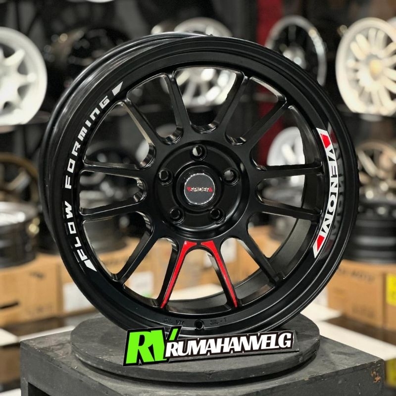 harga velg mobil racing R18 VENOM SPIDER FLOW FORMING LEBAR 9 ET 20 velg mobil ring 18 velg racing m