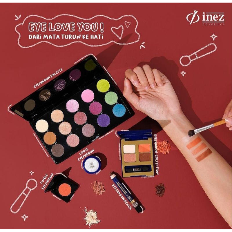 inez cosmetic palette eyeshadow
