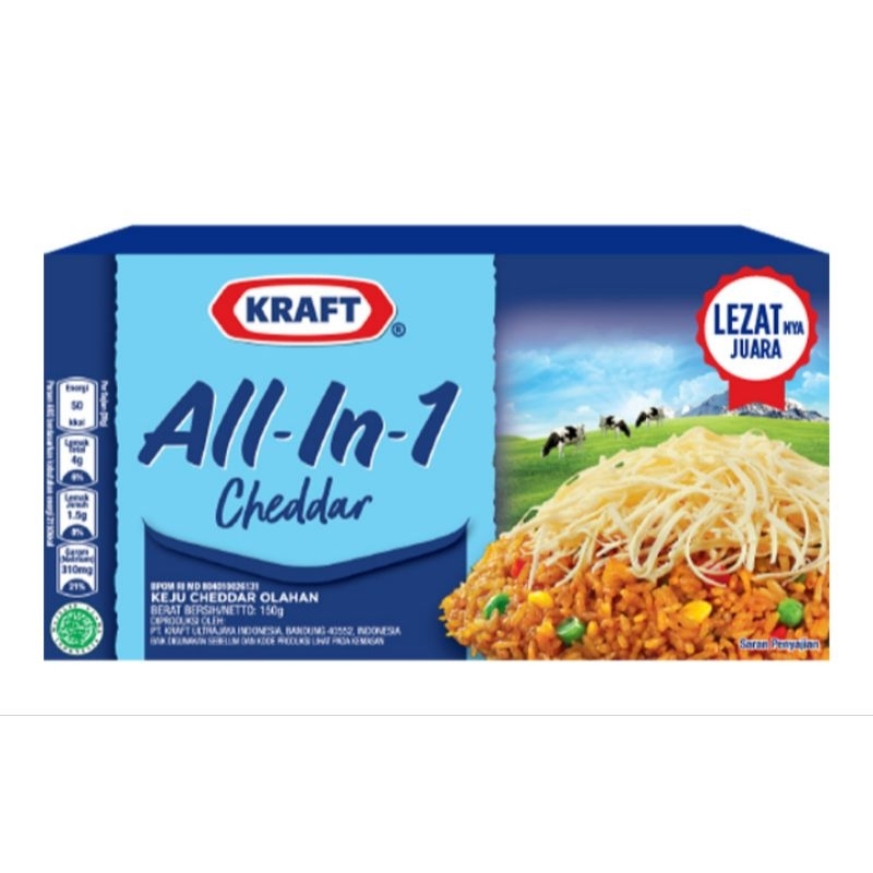 

KRAFT Keju cheddar All In 1 Box 150 gram