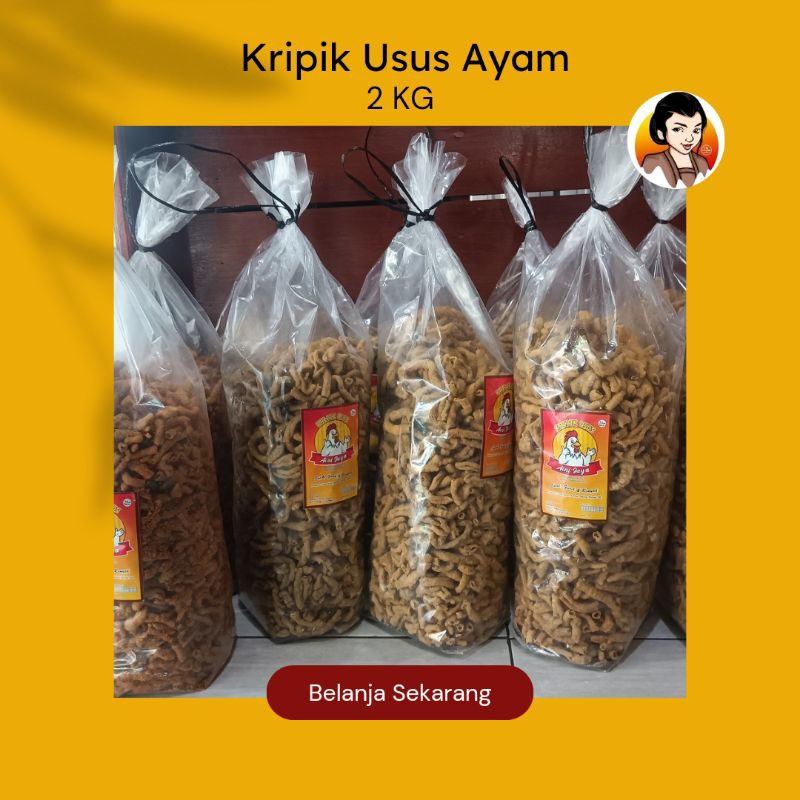 

KERIPIK USUS AYAM ORIGINAL BALL 2KG/ CAMILAN MAK'E/ ENAK GURIH RENYAH MURAH/ KERIPIK USUS BAL USUS KRISPI/SNACK GROSIR