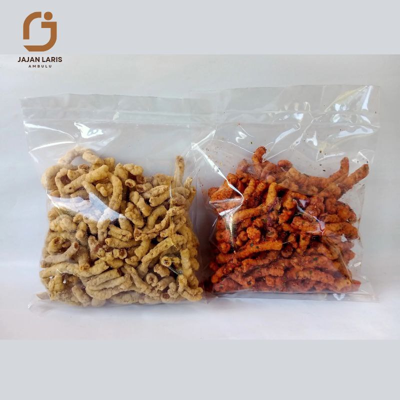 

Kripik Usus Pedas Original Kemasan 250g Crispy