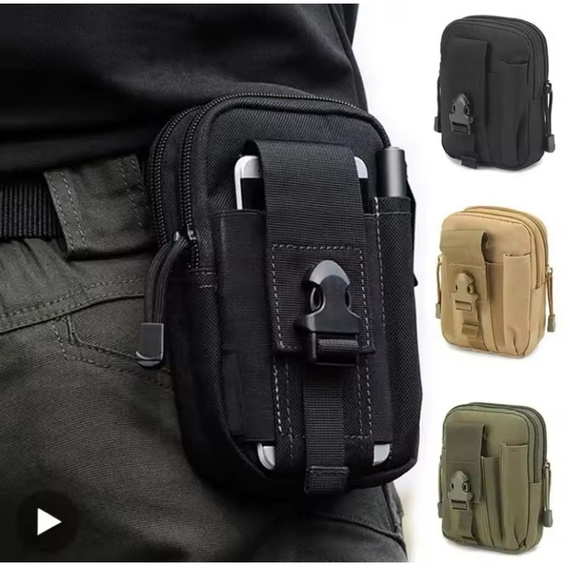 Tas Pinggang Pria Tactical Militer Pria Import Tas Outdoor Tas Hp