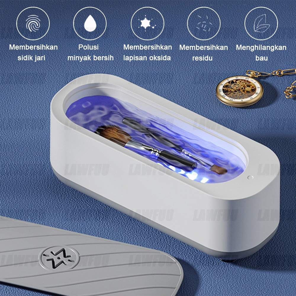 Alat Pembersih Perhiasan Kacamata Cincin Portable Pembersih Ultra Violet Alat Multi-Fungsi Getar Unt