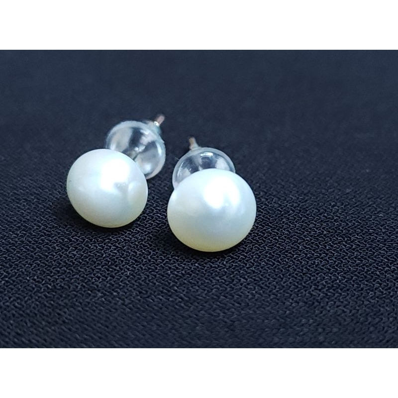 Giwang tusuk mutiara air tawar asli / Pearl Earrings /Anting Mutiara / Anting Tusuk / bukan Anting