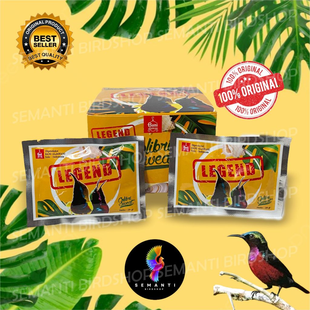 JUAL COLIBRI SWEAT LEGEND 1 SACHET NEKTAR NECTAR RUDJAK RUJAK PAKAN MAKANAN BURUNG KOLIBRI KONIN SOG