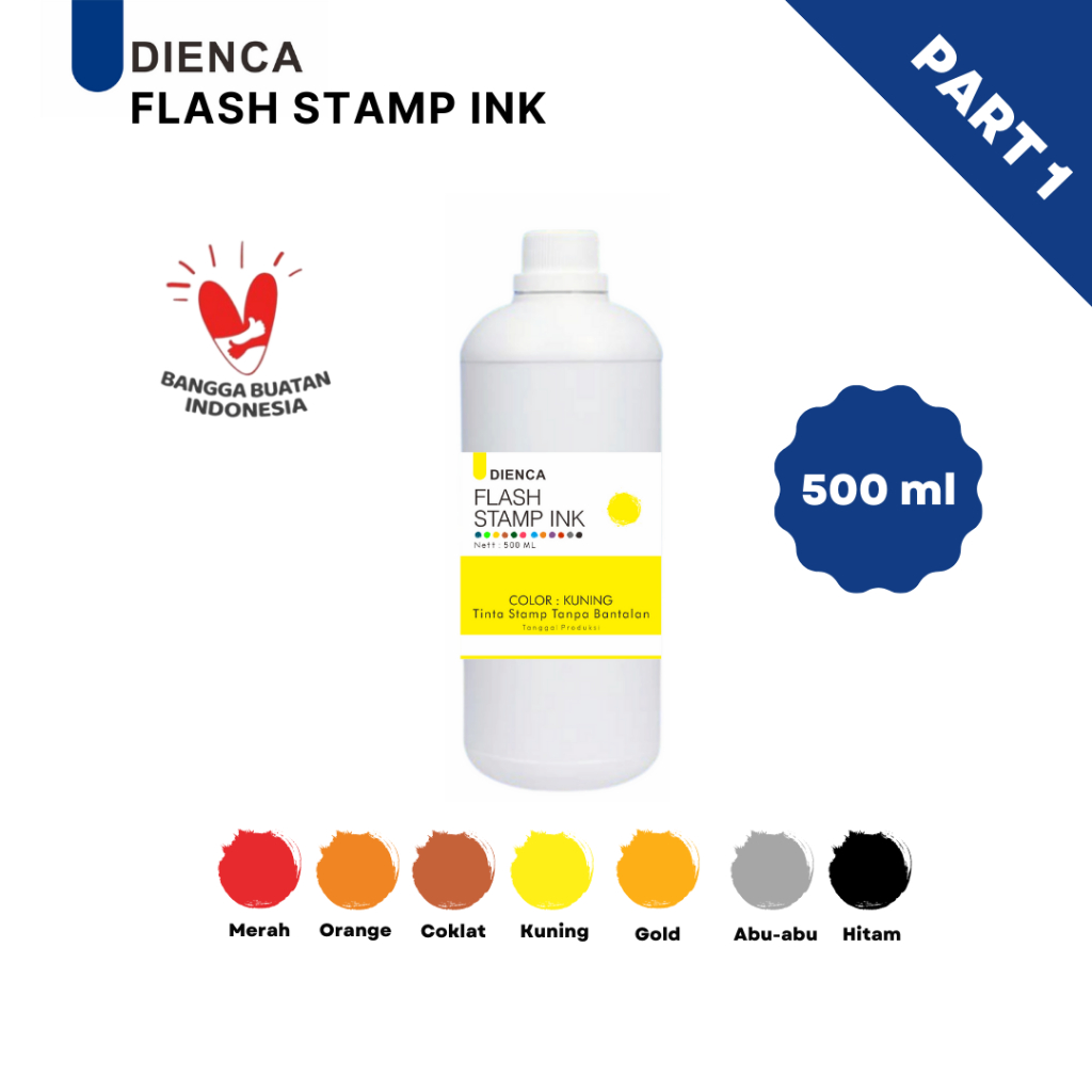 

Zyd Dienca Flash Stamp Ink - Tinta Stempel 500ml PART 1