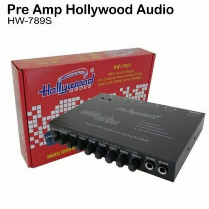 PreAmp Parametrik Equalizer Mobil Hollywood HW. 789S Bergaransi