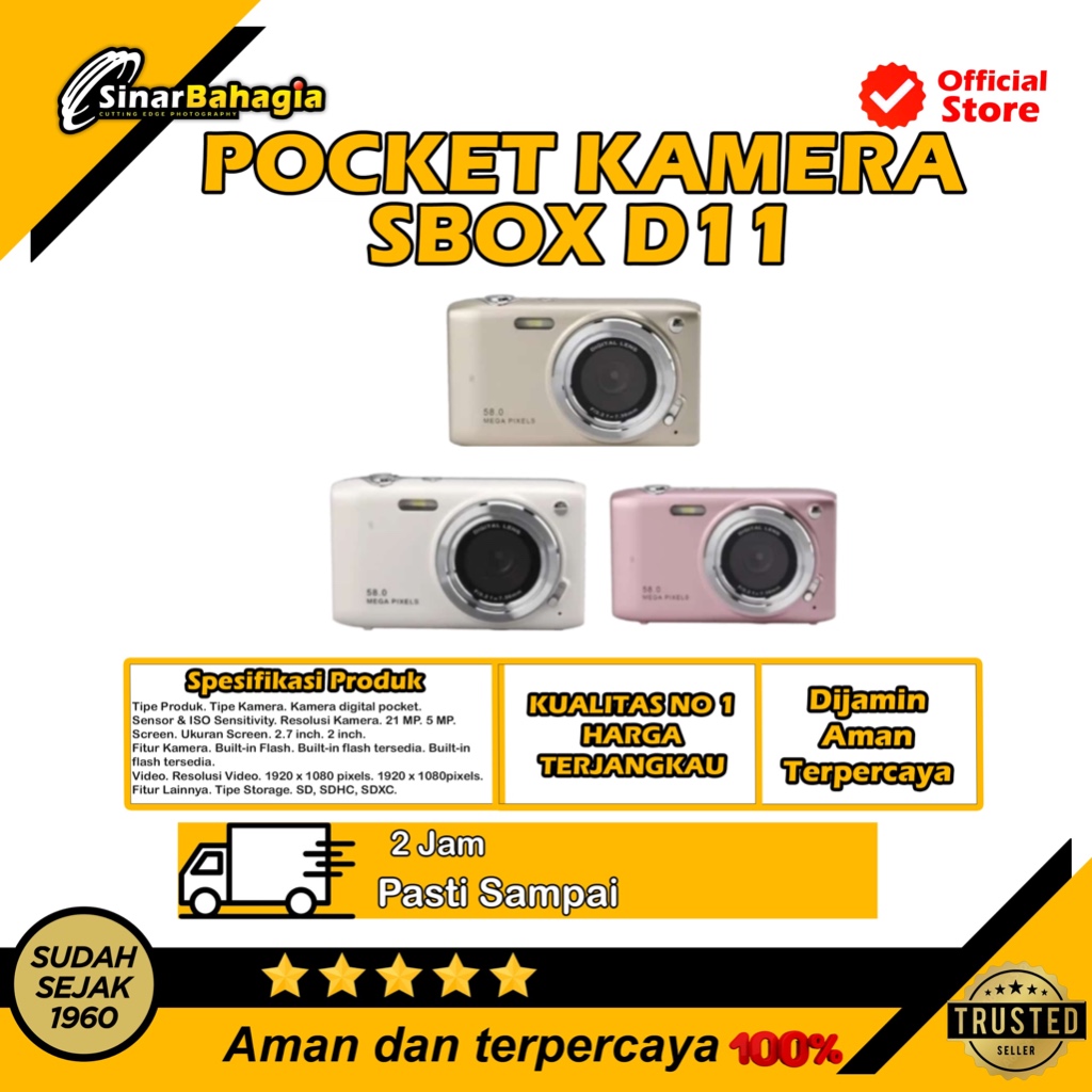 SBOX D11 KAMERA POCKET / KAMERA POCKET SAKU
