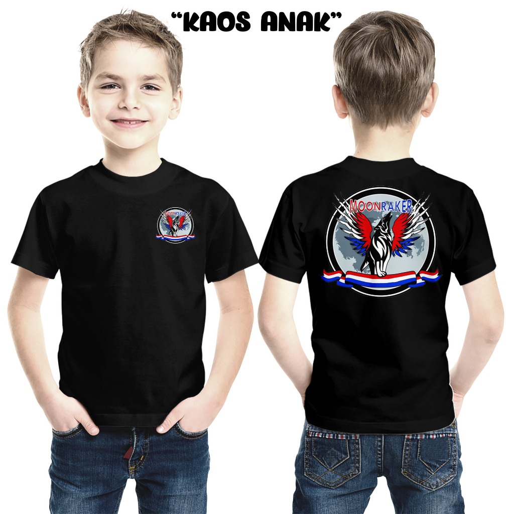 Kaos Moonraker Anak Fashion Anak Unisex Baju Moonraker