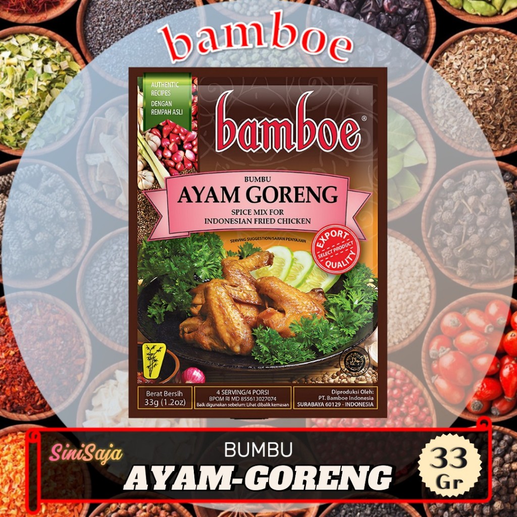 

Ayam goreng - Bamboe - Bumbu masak instant