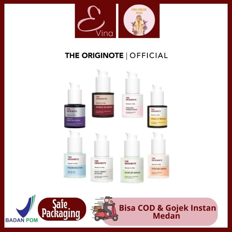 Evina Skincare Medan - The Originote Serum Series Dark spot | gluta B3 serum | Retinol serum dll | R