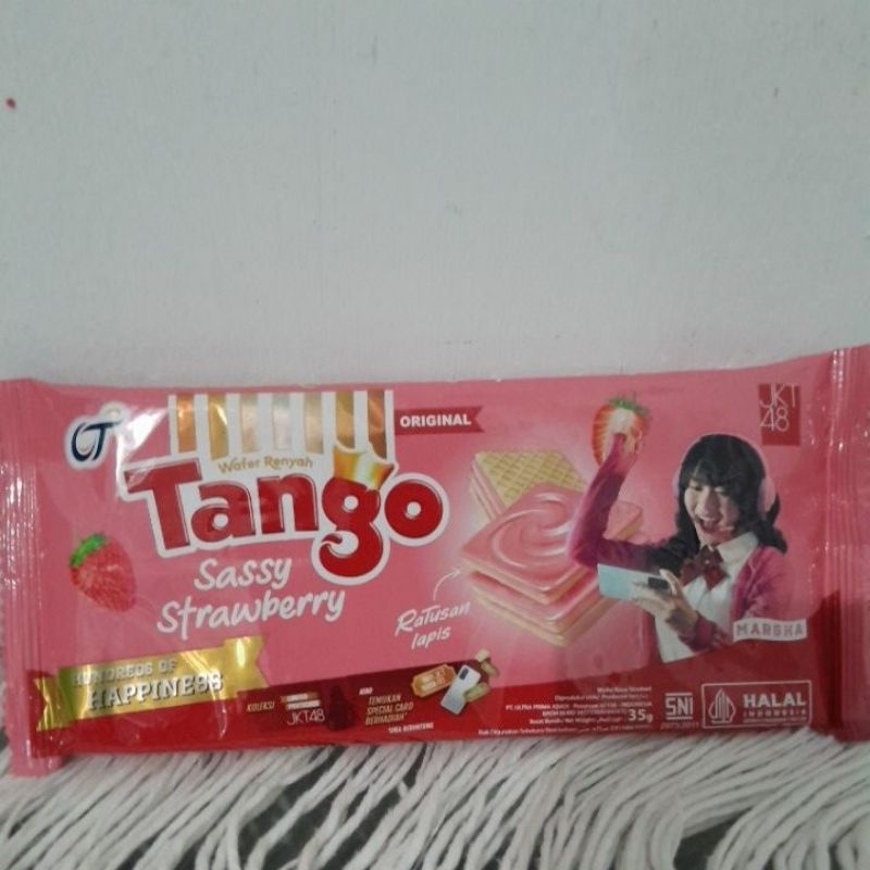 

WAFER TANGO 35 GR 1 BUNGKUS @ 10 PCS|JKT 48|MAKANAN RINGAN|SNACK