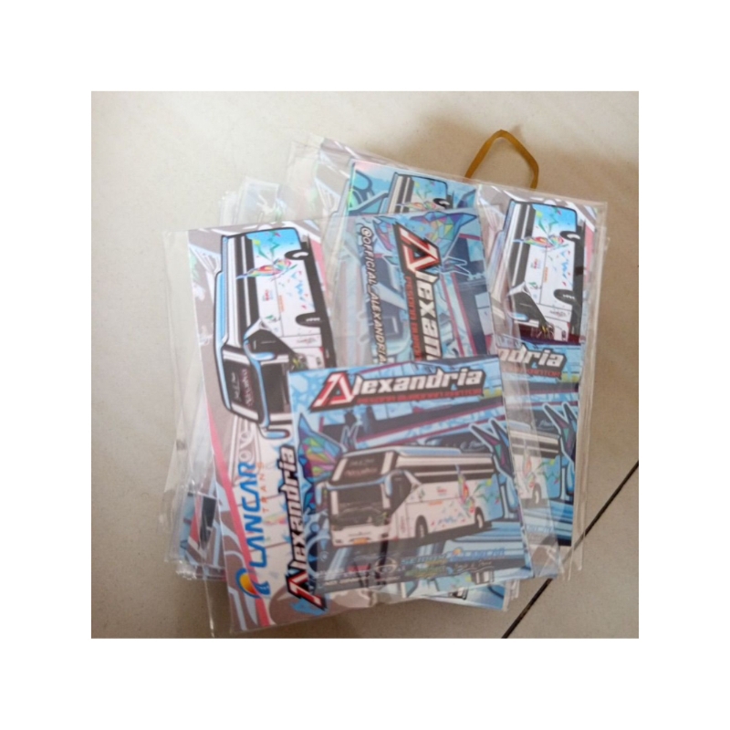 

Paket Stiker Alexandria Lancar Trans Hologram