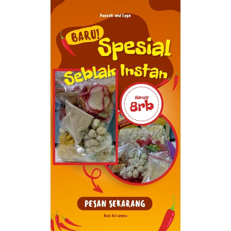 

seblak instan seblak kemasan nikmat komplit