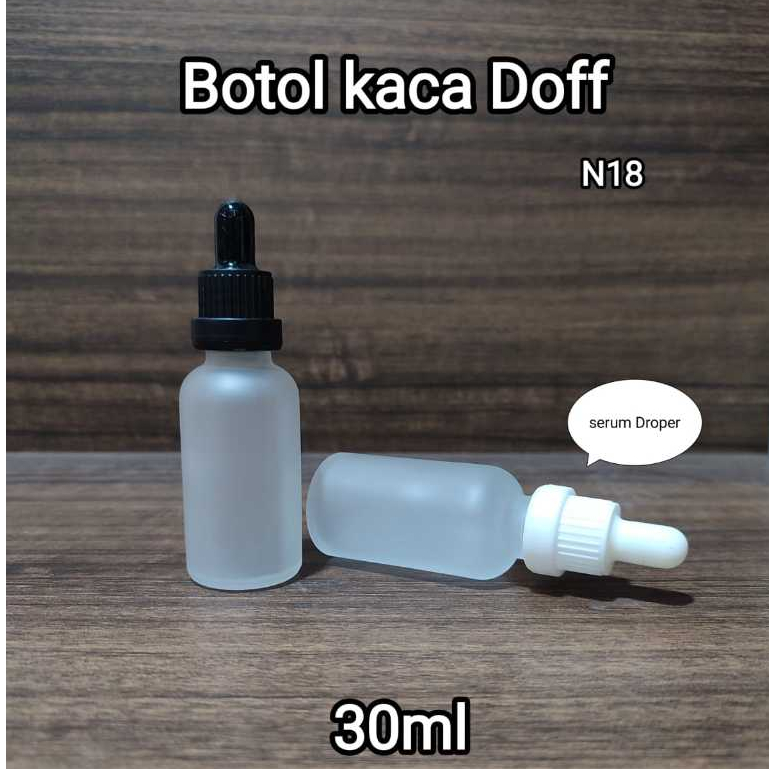 Botol Serum Skincare Essence Dropper Pipet Kaca Clear Botol Kaca Doff 30ml Botol Kosong Refill Oil S