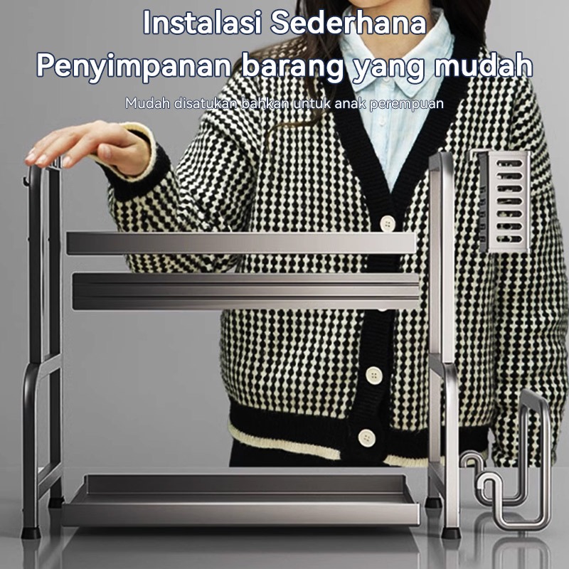 Disc Rak Bumbu Dapur Rak Pengatur Botol Bumbu Minyak Garam Saus Dan Cuka Multifungsi