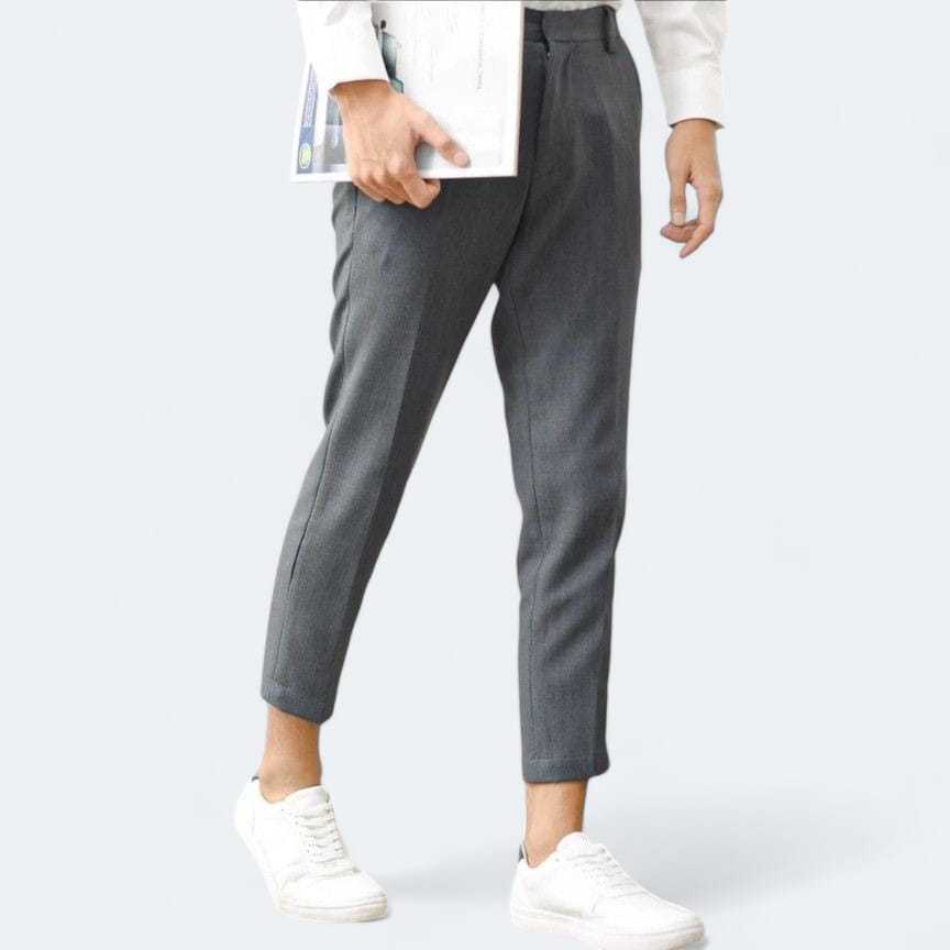 ABTEX Ankle Pants Light Grey | Celana Cingkrang Formal | Celana Cingkrang Formal Slimfit | Celana Ci