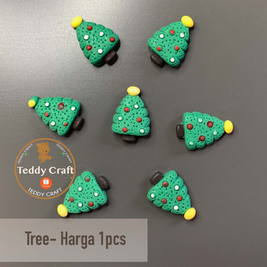 

Resin Natal - Christmas Clay - Merry Christmas - Snowman - Santa Claus - Rudolph - Hiasan Natal - Teddy Craft