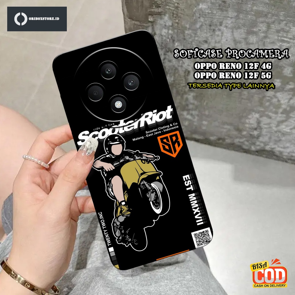 Case Hp OPPO RENO 12F 4G / 5G 2024 Terbaru - Motif Case Motor - Kesing OPPO RENO 12 F 5G / 4G - Soft