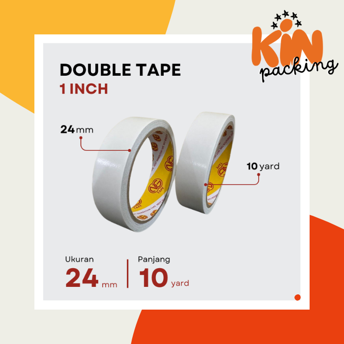 

DOUBLE TAPE DOBEL TIP 1 INCH 24 MM x 10 Y TAPE