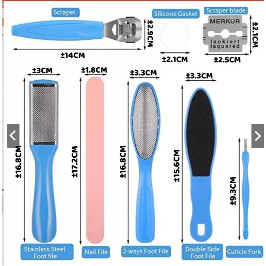 TKKH ALAT PEDICURE KAKI PERAWAT KAKI ALAT PEDI MEDI PEDICURE MANICURE PENGHALUS KAKI TUMIT KAKI KUKU